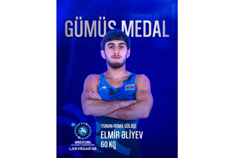 Elmir Əliyev U-23 dünya çempionatının gümüş medalını qazanıb