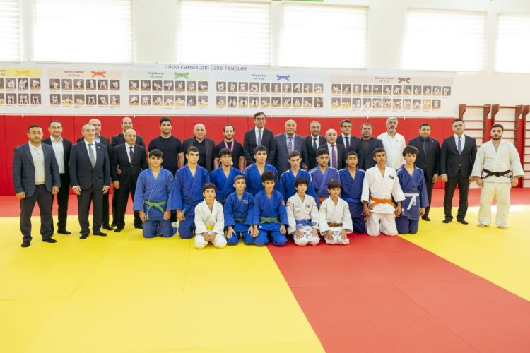 Respublika Olimpiya İdman Liseyində yenilənmiş cüdo zalı istifadəyə verilib