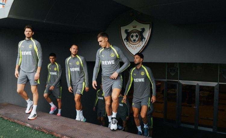 “Borussiya Dortmund” “Sabah”la oyundan sonra Bakıda məşq edib