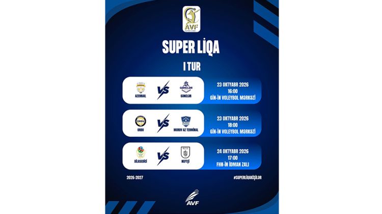 Kişi voleybolçuların Superliqasında yeni mövsümə start verilir