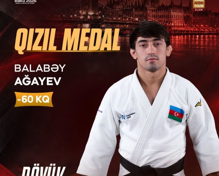 “Böyük Dəbilqə”: Azərbaycan cüdoçusundan qızıl medal