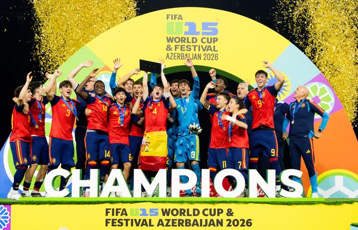 İspaniya millisi Bakıda keçirilən FIFA U-15 dünya çempionatının qalibi olub
